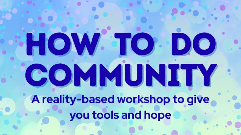 How To Do Community