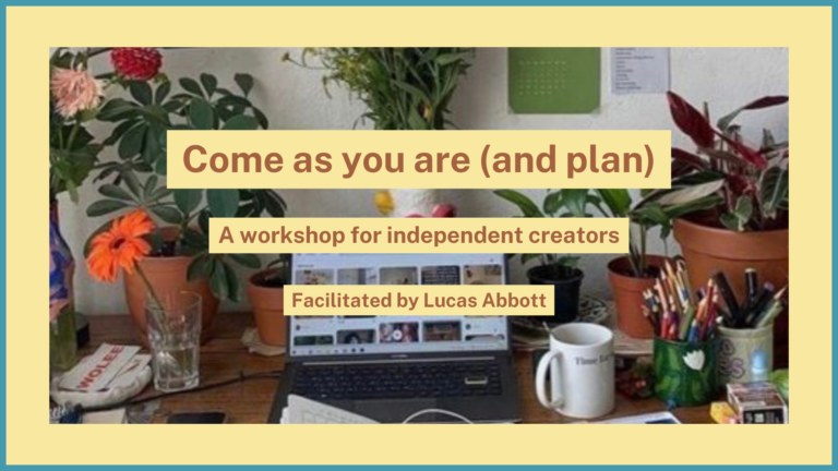 Come as you are (and plan)